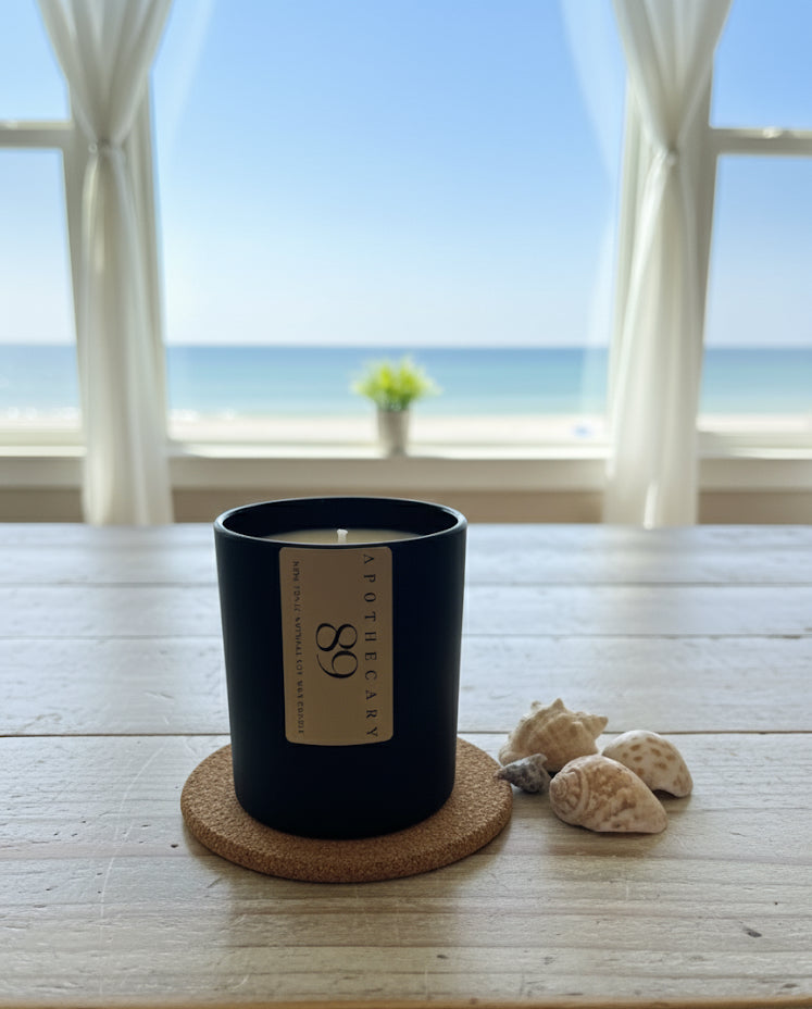 Oceano - Ocean Breeze Soy Candle: Hand Poured Luxury Non toxic Coastal Scent - 8oz