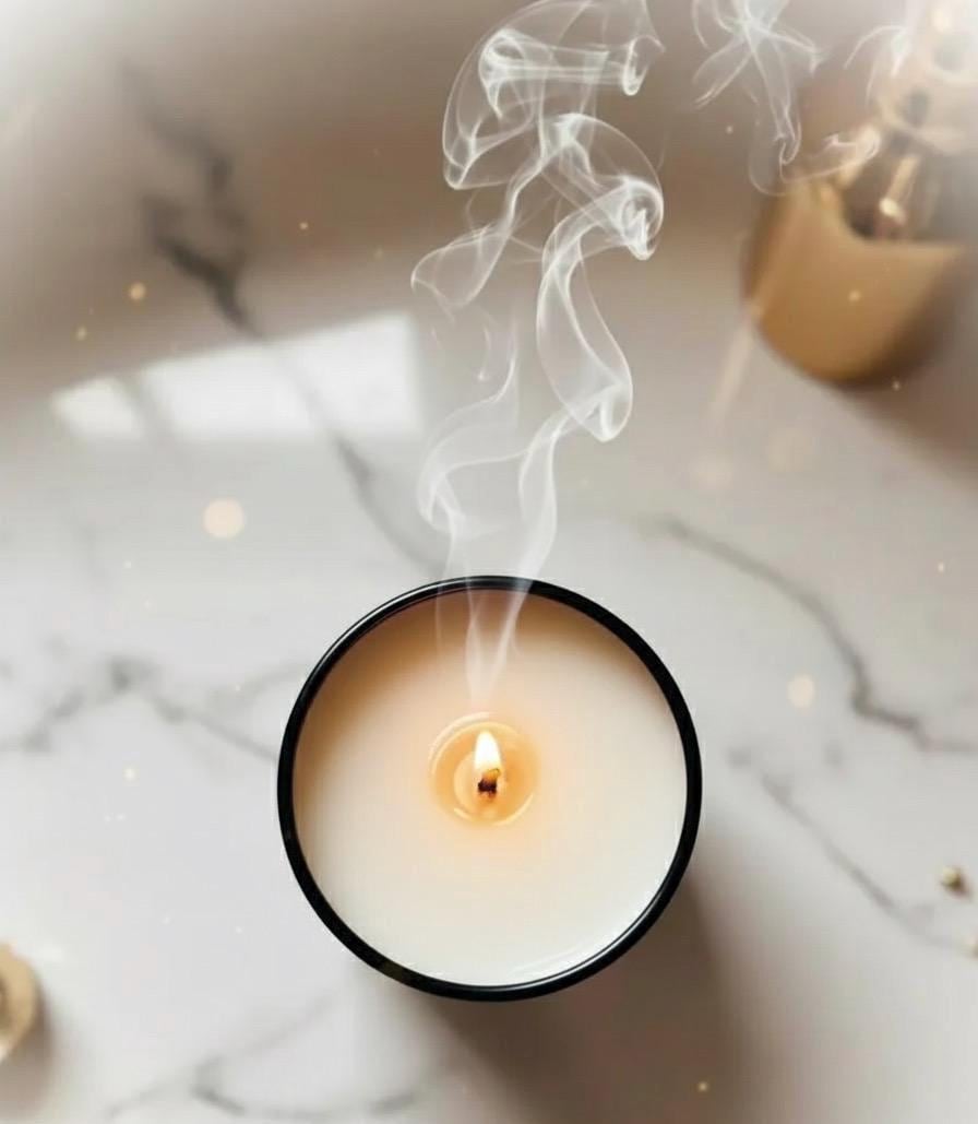 Velvet Pumpkin Soy Candle: Pumpkin, Vanilla, Marshmallow Scent, Hand Poured