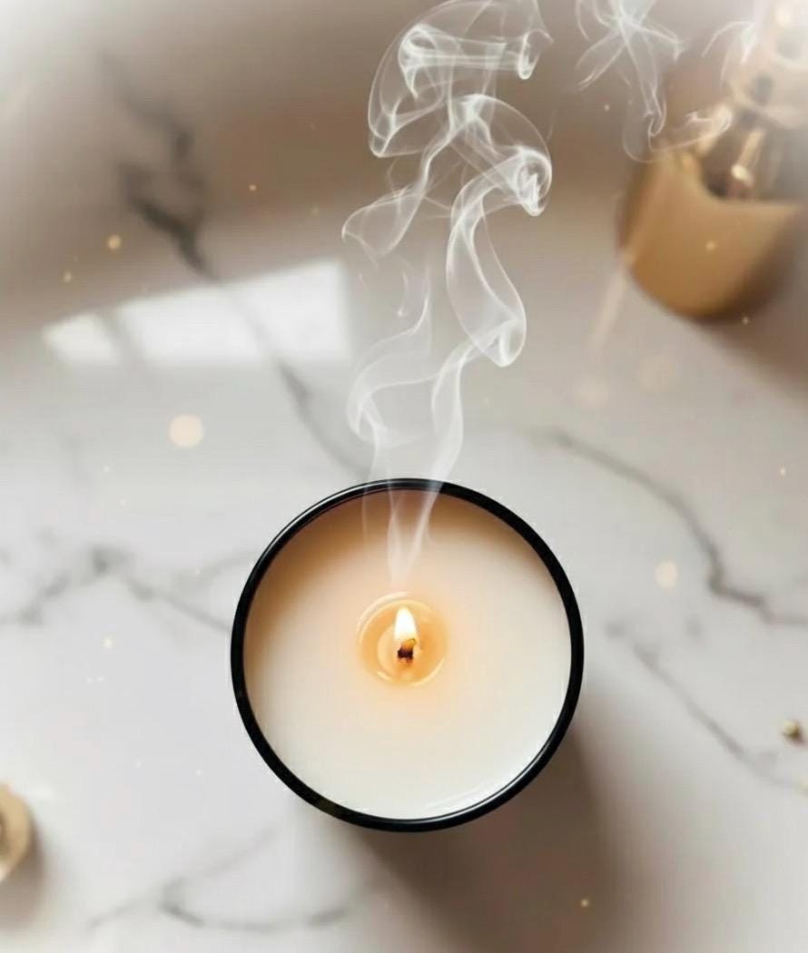 Serenity - Lavender Eucalyptus Soy Candle: Hand-Poured Relaxation luxury Spa Candle
